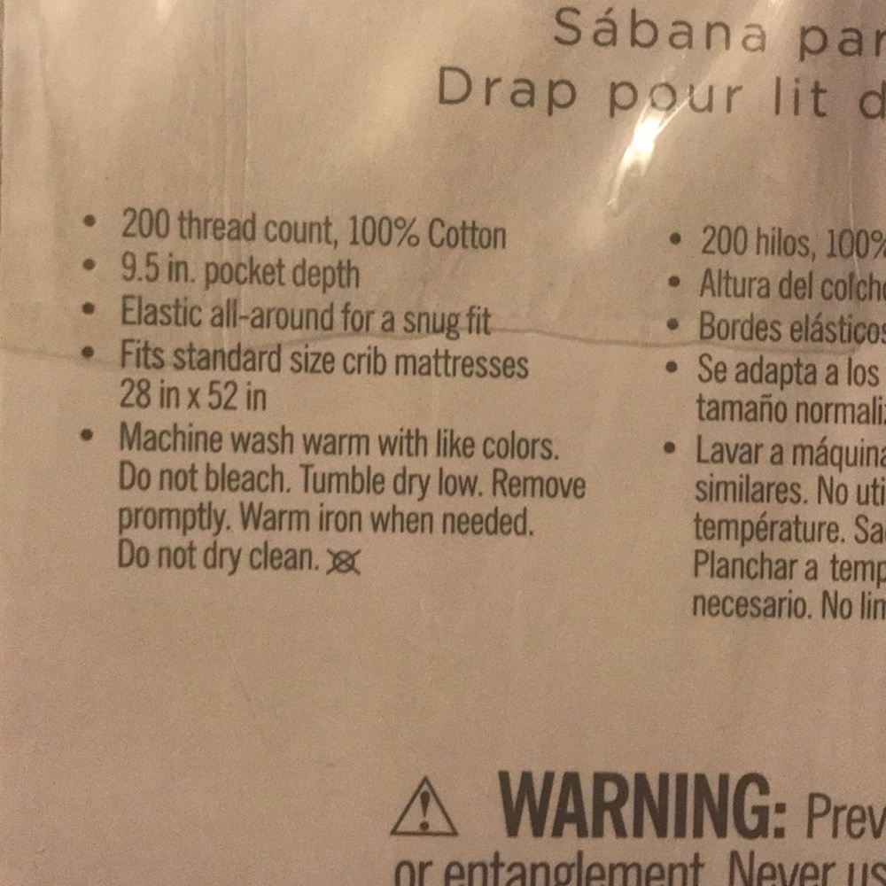 Crib sheets - Picture 4 of 4